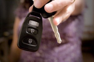A remote control car key