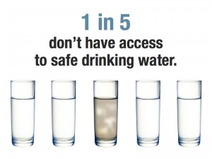 One in Five People Don't Have Access to Safe Drinking Water