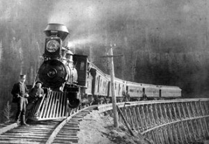 An early 1900's American train