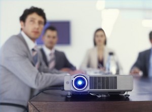 Presentation projector in a meeting