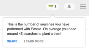 Ecosia tree tracker